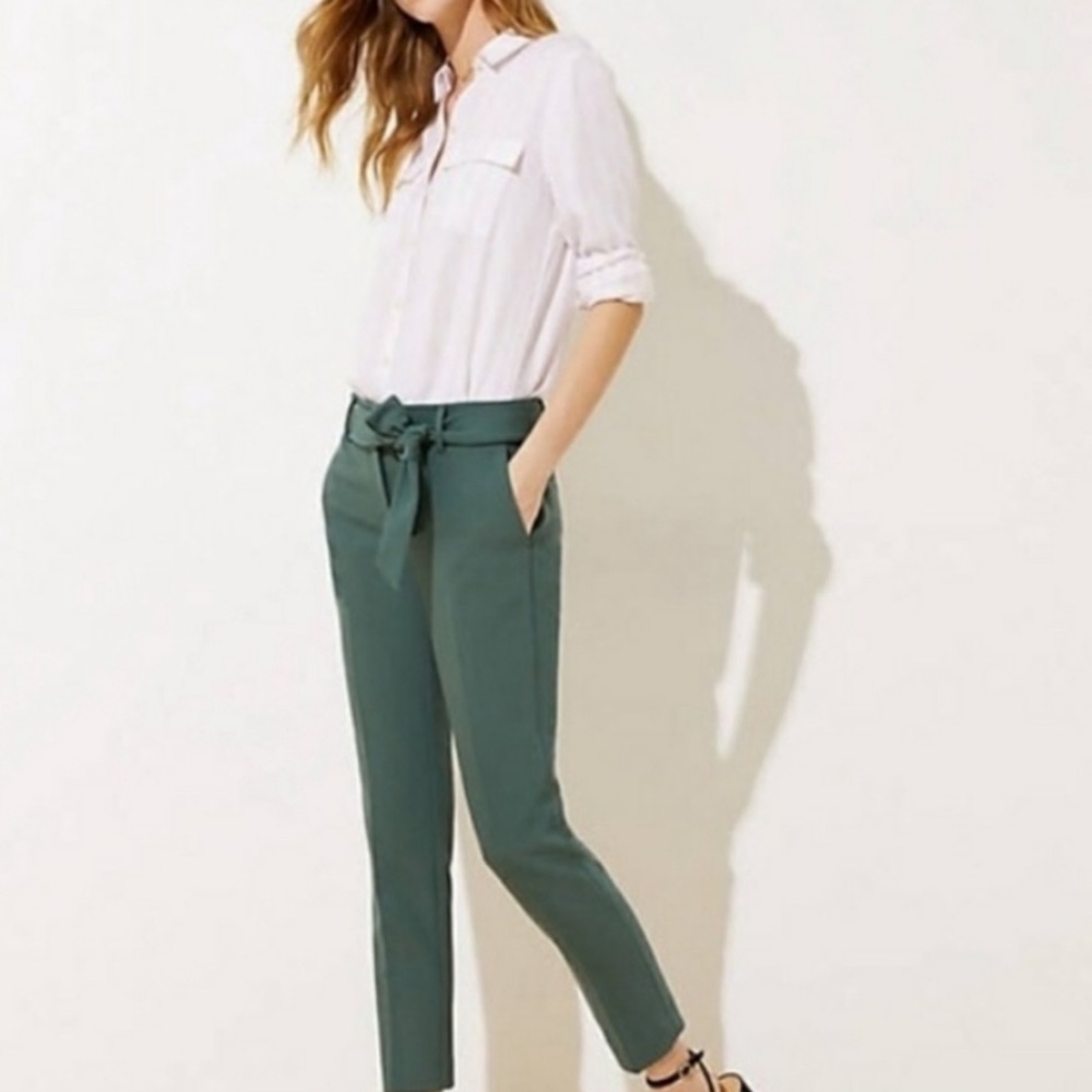 LOFT marisa skinny pant with tie